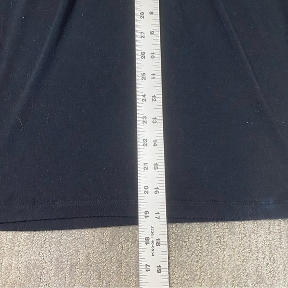 Covington Women’s PS Black Short Sleeve Dress Shirt Top Pearl Embellished Collar - Picture 9 of 9